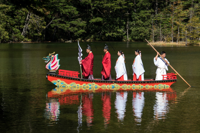 上高地　お舟祭り１