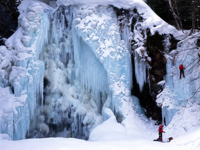 乗鞍　善五郎の滝　氷瀑
