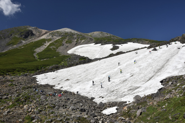 乗鞍　大雪渓　スキー