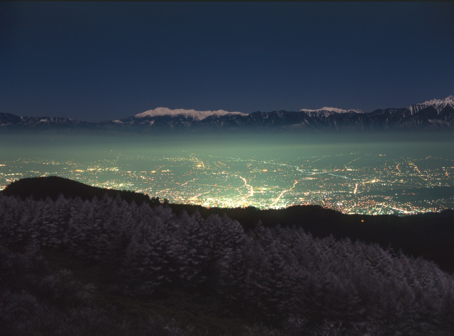 美ヶ原　思い出の丘から　夜景