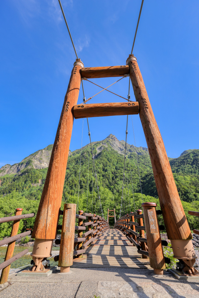 上高地　明神橋