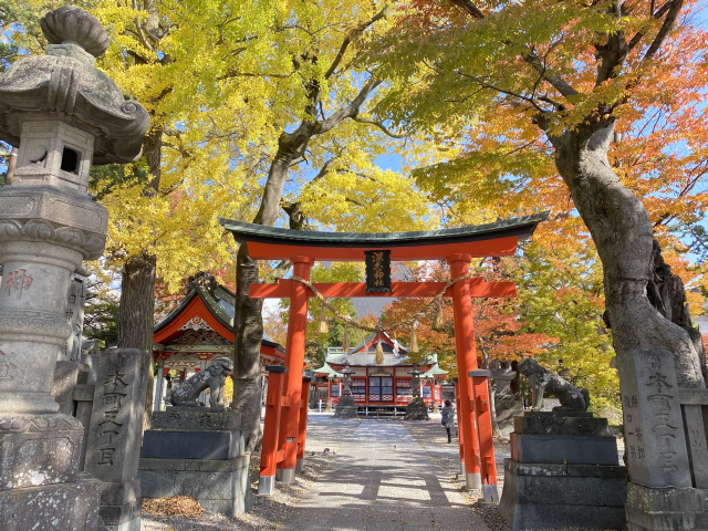 深志神社　紅葉