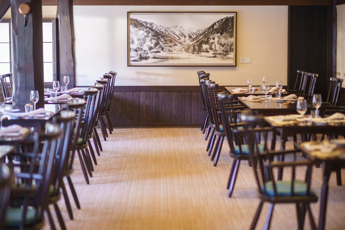 The space itself enriches the dining experience.