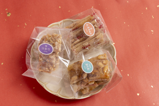 板あめ・まめ板／山屋御飴所・飯田屋飴店・新橋屋飴店