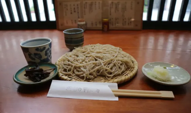 源智の井戸と源智のそば　まつもと湧水巡り＆はしごマップスタンプラリー３