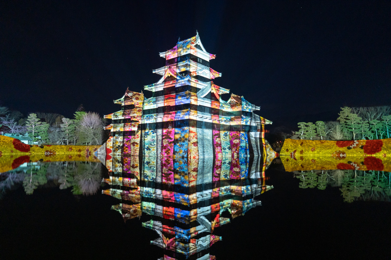 松本城プロジェクションマッピング