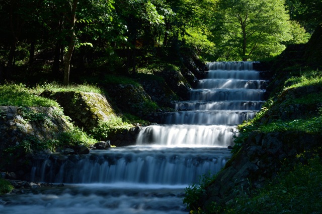 French-style stepped structure on the Ushibuse River