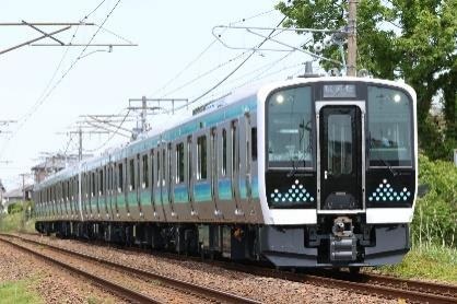 松本駅 E131系 車両展示会