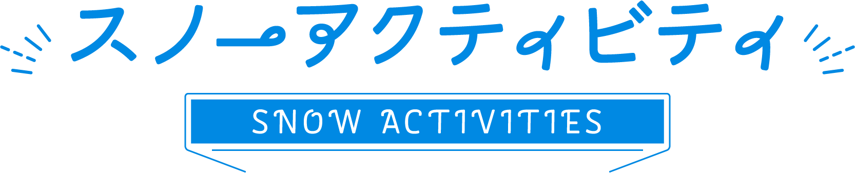 スノーアクティビティ