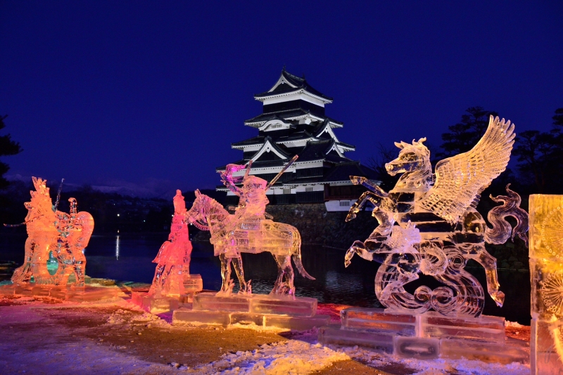 国宝松本城氷彫フェスティバル(2)