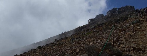 王滝口からの登山者