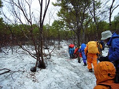 最初のザイルワーク