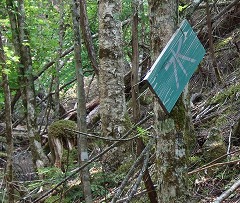 水の案内板