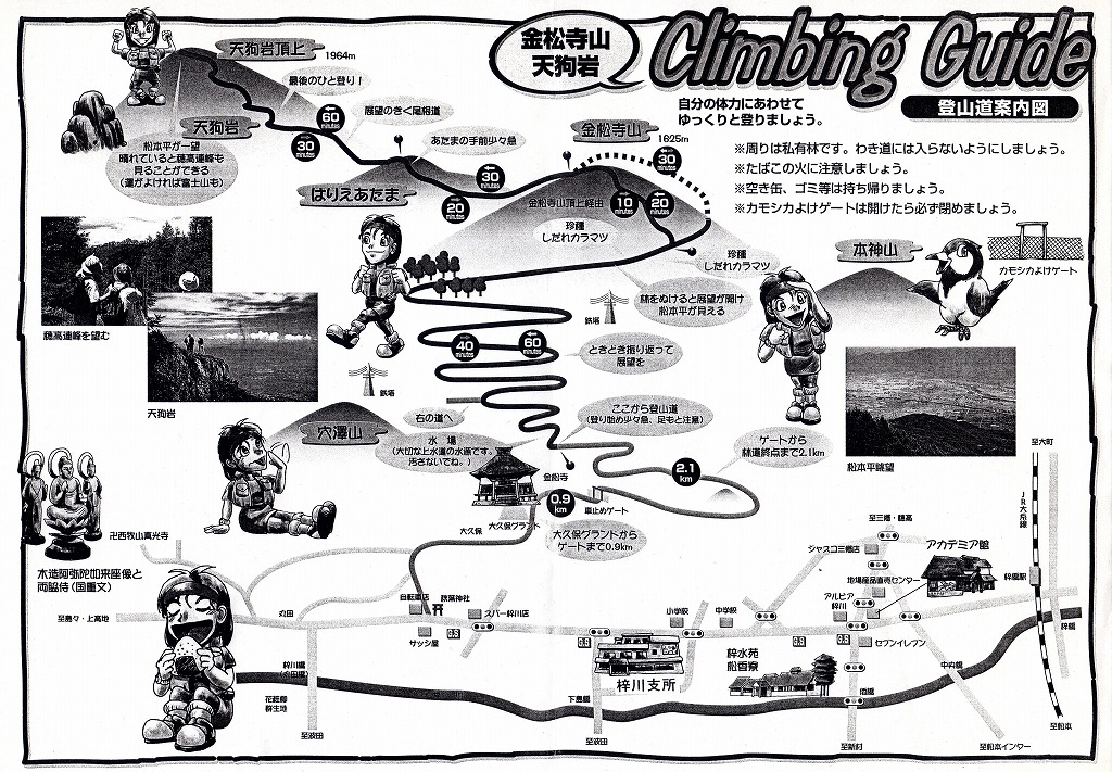 登山道案内図
