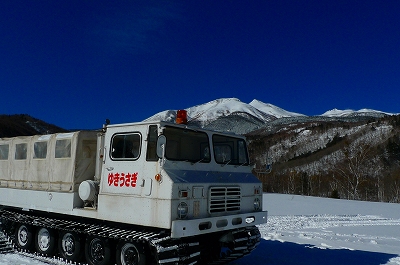 乗鞍高原の雪上車ツアー