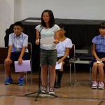 田川小学校６年　岡村梨胡さん