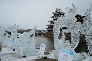 第３０回国宝松本城氷彫フェスティバル　完成
