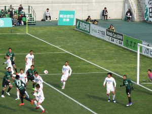 後藤選手のヘディング