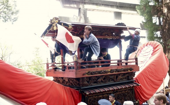 After running through the shrine gate