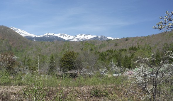 The snowy peaks of Mt. Norikura