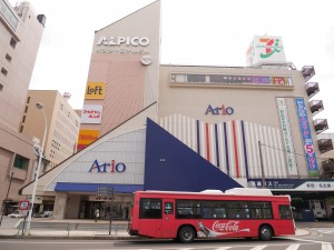 松本站前Ario,從這裡準備出發囉!