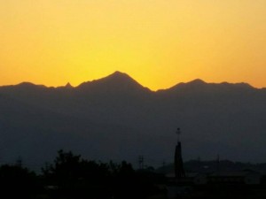 沈む夕陽④消えゆく太陽