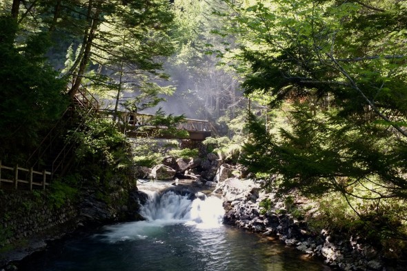 River running down from Zengoro Falls