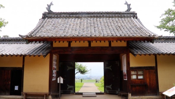 The inner-gate, looking out toward farmland.