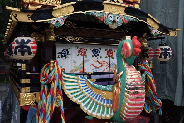 Ornament on the front of one of the festival floats
