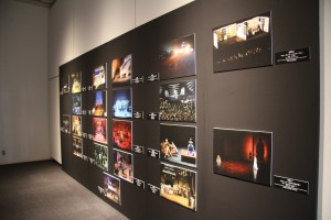 過去のオペラ作品のパネル展示
