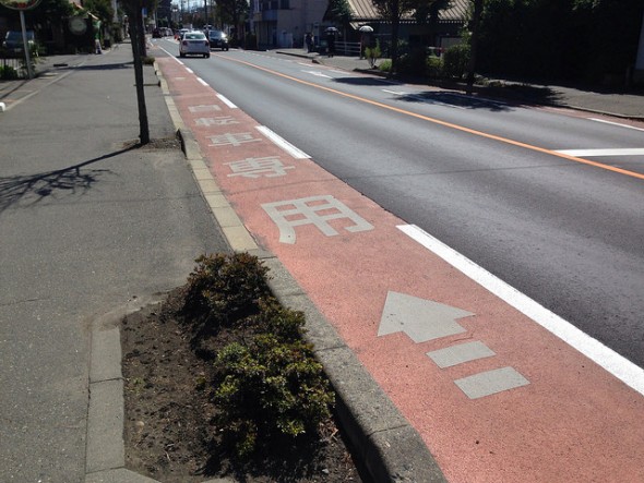 Cycling roads in the city