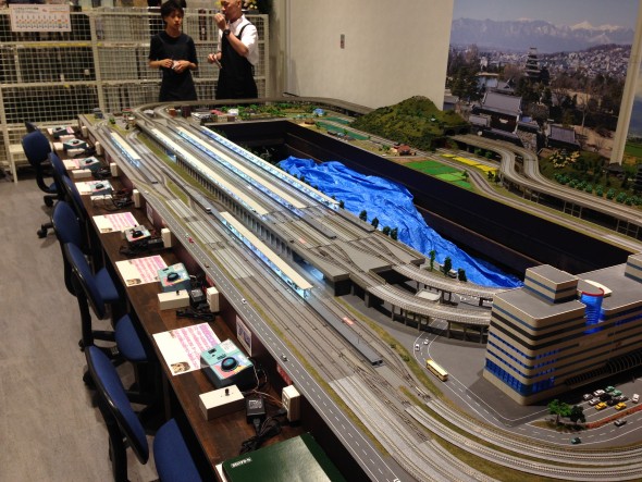 A big toy train that you and your kids can play with