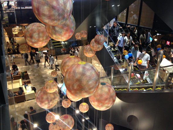 "Temari" decorations inspired by the traditional temari crafts originating in Matsumoto