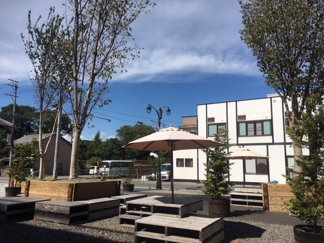 大名町のベンチ
