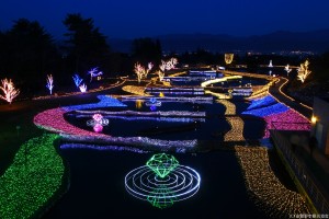 Illumination from a previous year (from Azumino's tourism website