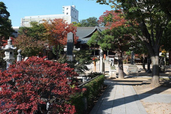 Walking into Yohashira Shrine