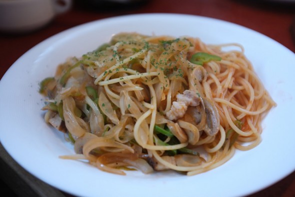 Napolitan pasta packed with veggies