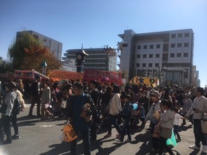 千歳橋手前