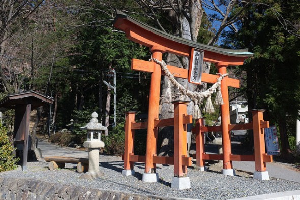 Beautiful torii gate at Misha Shrine