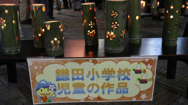 小学生の手作りキャンドル
