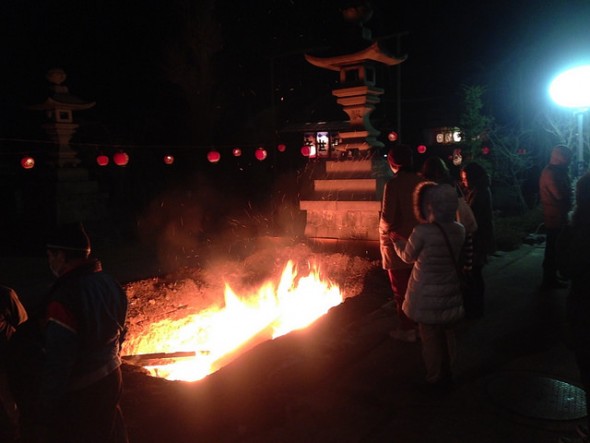 Giant bofire at Tosenji