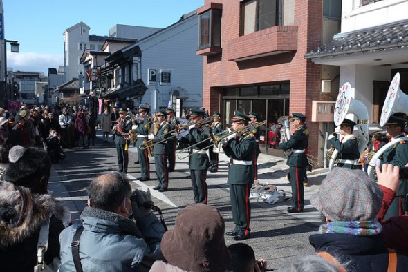 The Japan Defense Force band performance
