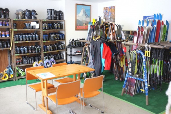 Inside of the Little Peaks shop