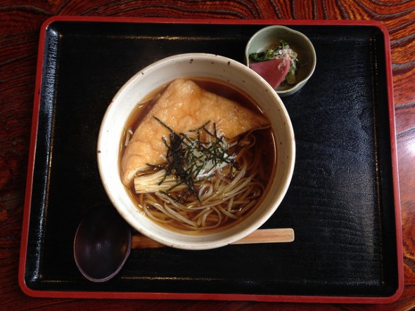 Tanuki soba noodles