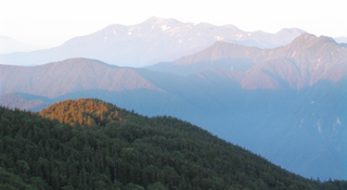 Sunrise on Mt. Chougatake