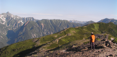 Beautiful scenery from Mt. Chougatake